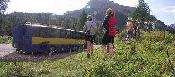 Dolomity s autobusem