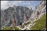 Julsk� Alpy - sestup k chat� Corsi (1874 m)