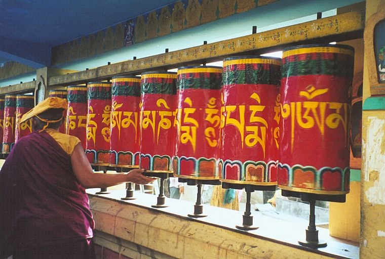 Dharamsala - motlitební mlýnky