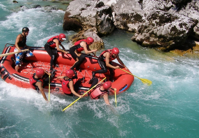 Rafting v Bovci