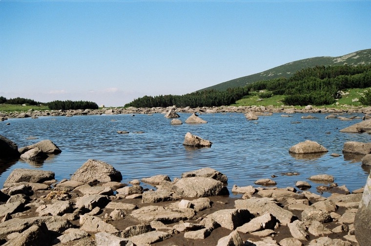 Rila - jezero u chaty Musala